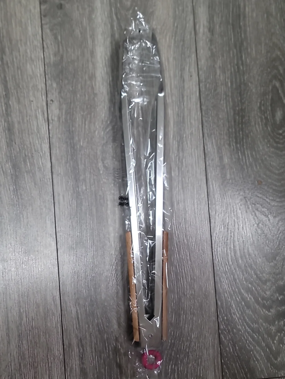 T-Mobile Stainless BBQ Steel Tongs with Bamboo Handles